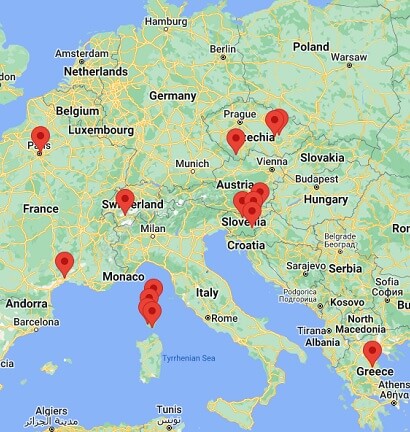 Maisons préfabriquées Norges Hus carte